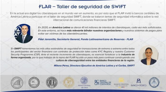 El pasado 22, 23, 24 y 25 de junio se llevó a cabo el taller de seguridad entre FLAR y SWIFT